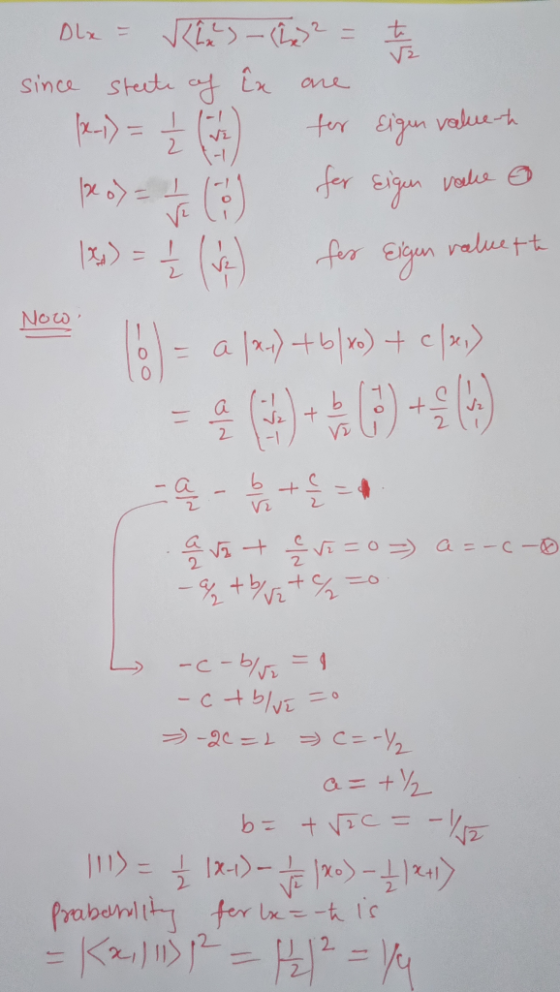 Dlx = [2) - (2x)2 = 1 - 2 since stelte of în are (x-1)= + 1 h) for Eigen value- pod= - ( for Eigen vale a (x) = † (v) fes Eig