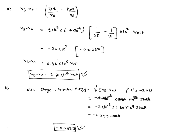a) VB-VA keq Кеч. YA VB-VA gx 10 x C-4X 10 x 4X166) [ if]* x10² volt 25 -36x105 [-o -0.0267] = 0.96 Xlos volt VB-TA VB-VA: 9.