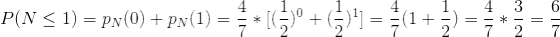 P(N<1) = p (0) + pN(1) = من انا