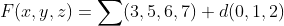 F(x, y,2)-(3,5,6,7) d(0, 1,2)
