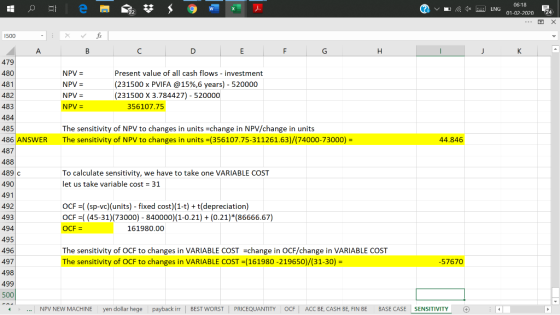 ? v . 1* 06-18 ENG 01-02-2070 24 1500 A B C D E F G H I J K O 479 480 481 482 NPV = NPV = NPV = NPV = Present value of all ca