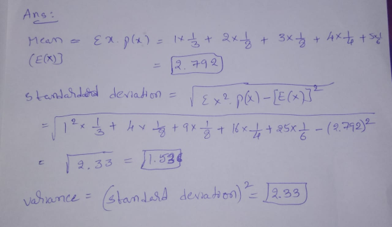 Ans : (E(R)