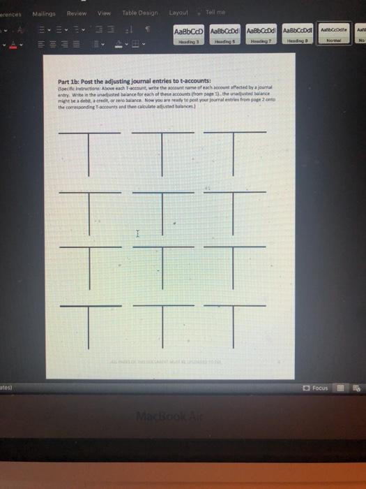 Mailings Review erences View Table Design Layout Tell me Alibede AalbCoD AaBb CcDd AalbCod AaBbCcDde Heading Heading Heading