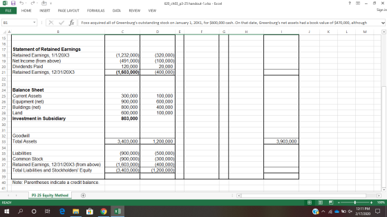 S 620_ch03_p3-25 handout-1.xlsx - Excel ? - UT = INSERT o Sign in FILE HOME PAGE LAYOUT FORMULAS DATA REVIEW VIEW B1 - X fic