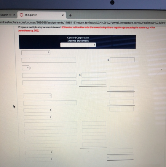 Search Rex och 5 part 2 X + milinstructure.com/courses/269965/assignments/1495415?return_to=https%3A%2F%2Fuwmil instructure.c