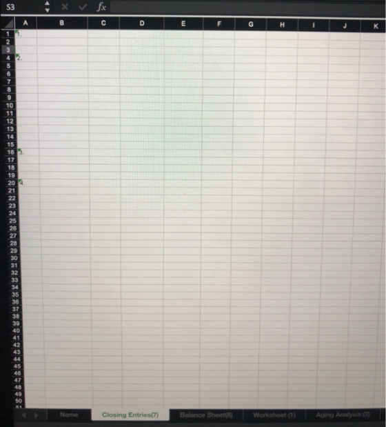 FOHTIJK Name Closing Entries(7) Balance Sheet(8)_ Worksheet (1) Aging Analysis