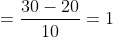 30 - 20 10