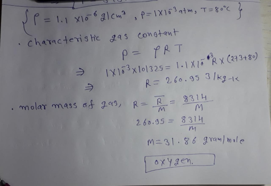 molar mass d R 26035= 8314 M二31, 86 ox ygen. n1 gray/ male