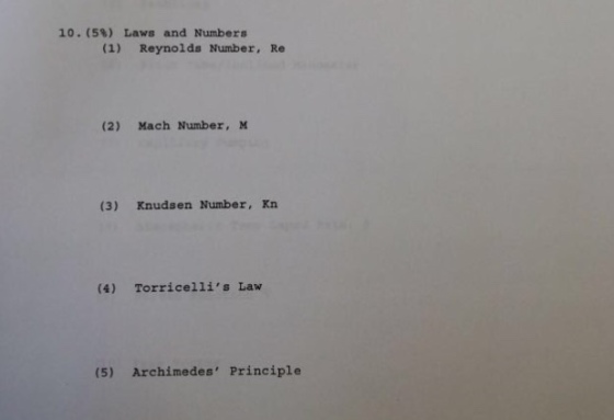 Laws and Numbers Reynolds Number, Re Mach Number,