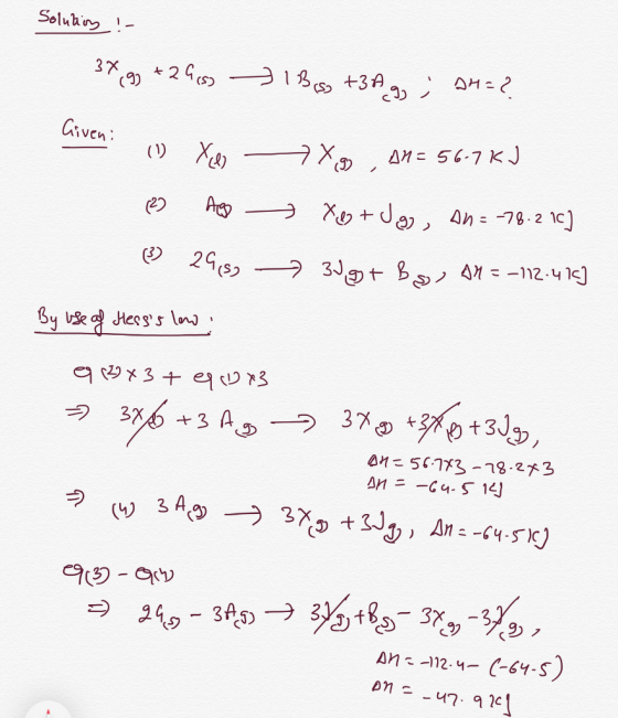 Soluhin 3X 2 12 +3A ,AM-2 Civen X AM-56-7 KJ XJa, An=-78-2 1c) + 2(83 3 B A =-112.4 1 Heess lns 5y a x3 e 3 37 t3 2%6 3 A a1-