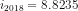 i_{2018} = 8.8235