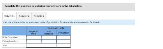 Complete this question by entering your answers in the tabs below. Required 1 Required 2 Required 3 Calculate the number of e