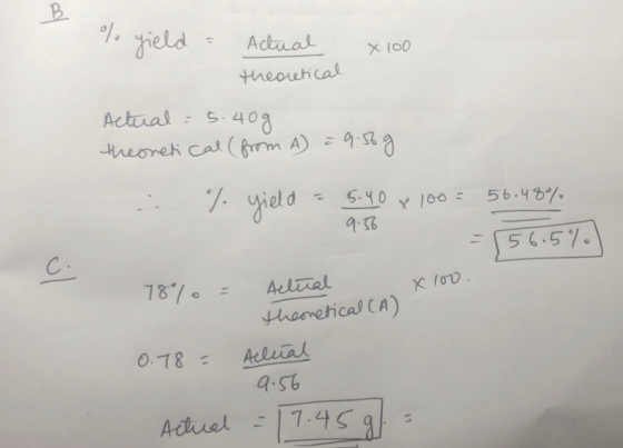 Adtual X/00 theoutical Actual 400 heoreh cal (frm A) a 5-५ 0 100 56.48% 936 56.57. C 78/ Aeliual X 100 heonetical CA) O.78- A