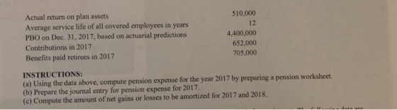 Actual return on plan assets Average service life of all covered employees in years PBO on Dec 31, 2017, based on actuarial p