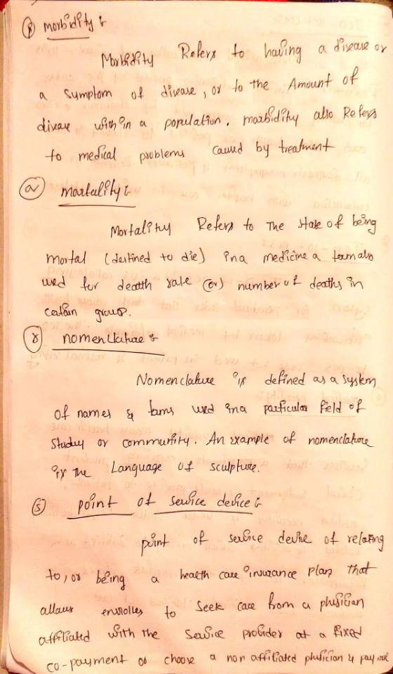 o morbidity & o Morternity Refers to having a disease of a symptom of disease or to the amount of divare with in a population