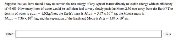Suppose that you have found a way to convert the rest energy of any type of matter directly to usable energy with an efficien