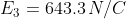 {E}_3=643.3,N/C