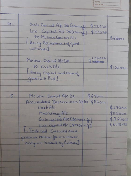 DATE PAGE No. Lt $23615 to Melean Copita A 63000 dl TTN nd 32000 Melean Copitl AlcD to CashAl Mc Lean Copital AleDe 610o CashAlc Al s 11 5000 -$3456:25 o 93-15 Lux Capital Alc C41350 x3 $6