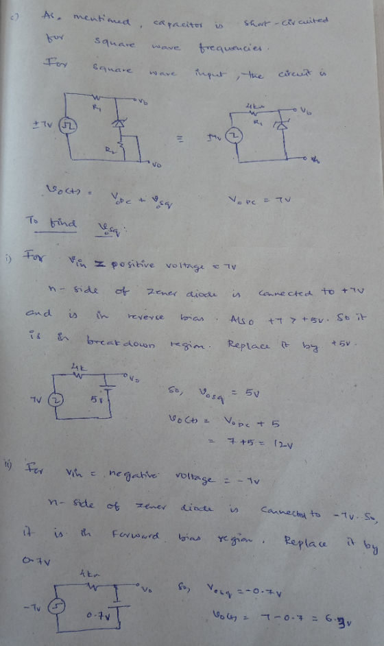 AC mentaed SAart-cev cuited caracitos reaurucies Square wave uput tue Square Wave 24k Vo PC TV To bind For V z posive voitnge