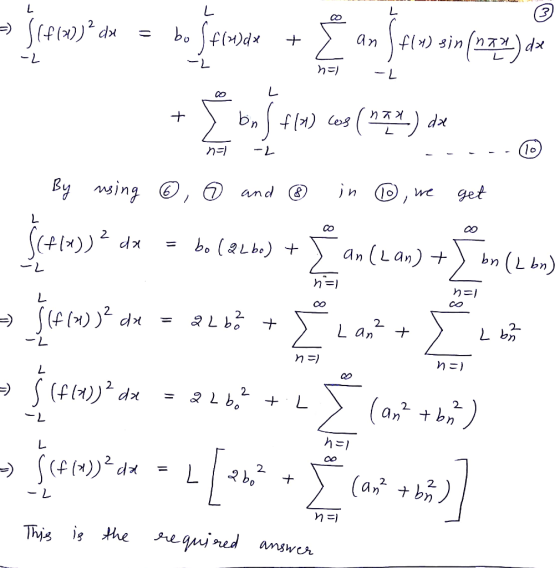 - Browns = bo jeme + an Stro einfazeja In7 h ) -L (nan **(a) as opin} lu By using ③, 6 and ® in , we get 2 dx = bo (albo) +