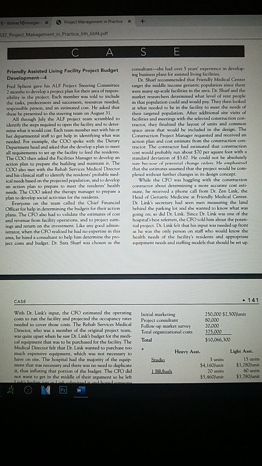 1) bomar imorgan x > Project Management in Practice x + 532 Project Management in_Practice_6th_6bf4.pdf C A SE Friendly Assis