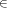 \in