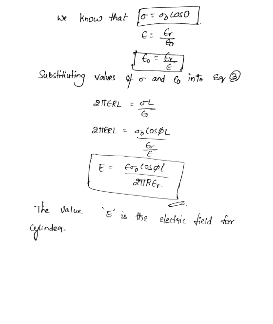 we know that to=of Loso / for everyone I to = tr Substituting values of o and to into Eq @ QTERL oL QTERL = oolosol E = for l
