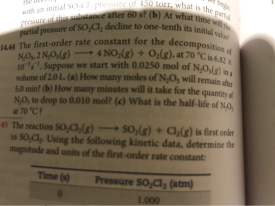 what is the partial We begin b) At what time will the th its initial value decomposition of the ulcum th an initial SO.Cl pre