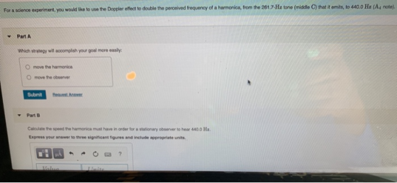 For a science experiment, you would like to use the Doppler effect to double the perceived frequency of a harmonica, from the