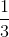 {1over 3}