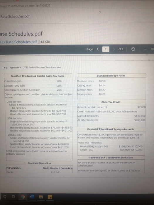 files/21550296?module_item_id=7438726 Rate Schedules.pdf ate Schedules.pdf Tax Rate Schedules.pdf (313 KB) Page < 2 of 2 ZO F