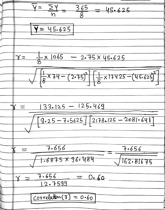 y= sy n 365 8 = 15.625 Y= 45.625 DR 1x1065 2.75X 45.625 x+4-(25) x17425-4 -(पड.625) K - 133.125 125.469 9.25 - 7.5625] [2178.