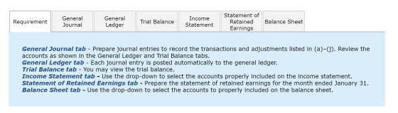 Statement of General General Income Requirement Trial Balance Retained Balance Sheet Ledger Journal Statement Earnings Genera