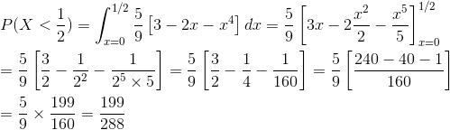 P(x <3 - L 12 3 13 – 23 – z] ds = [35-2 ) r=0 5 199 199 = 5 * 160 - 288