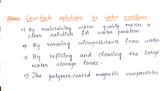 water problems: Solutions BAns: Low-tech to 2uality watur problem maintaining ma Kes water a for solution clear from wa tar r