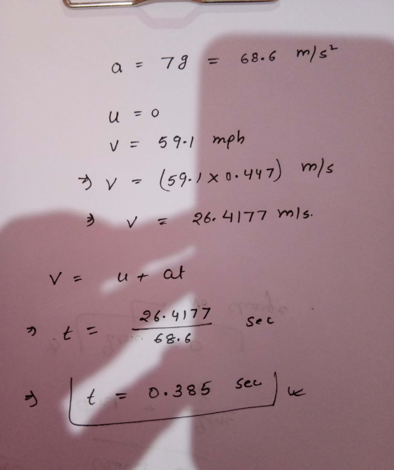 V= 59.1 mph V 36. 4177 mls Se c 68.6