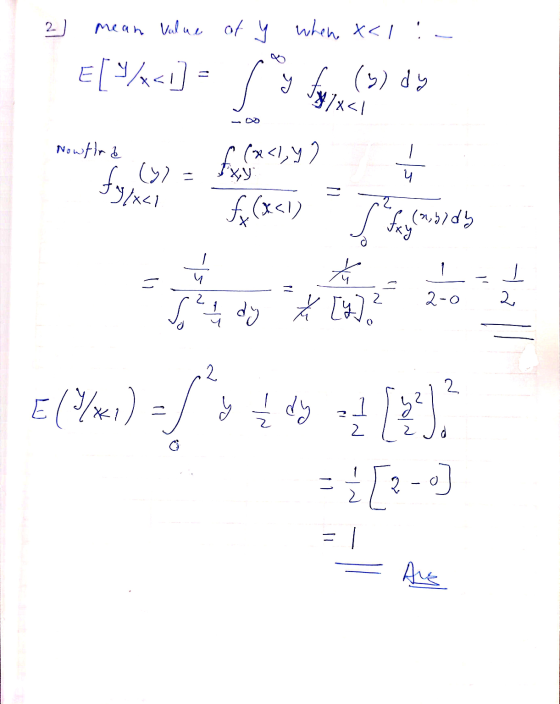 2) whene X</ mean value of y E[9x<1] y (3) dy Jylxal Nowflad free (x<l, y 2 (9) fugal 4 f(xi) - Shemsidy sh I = + tă k [y]? 2