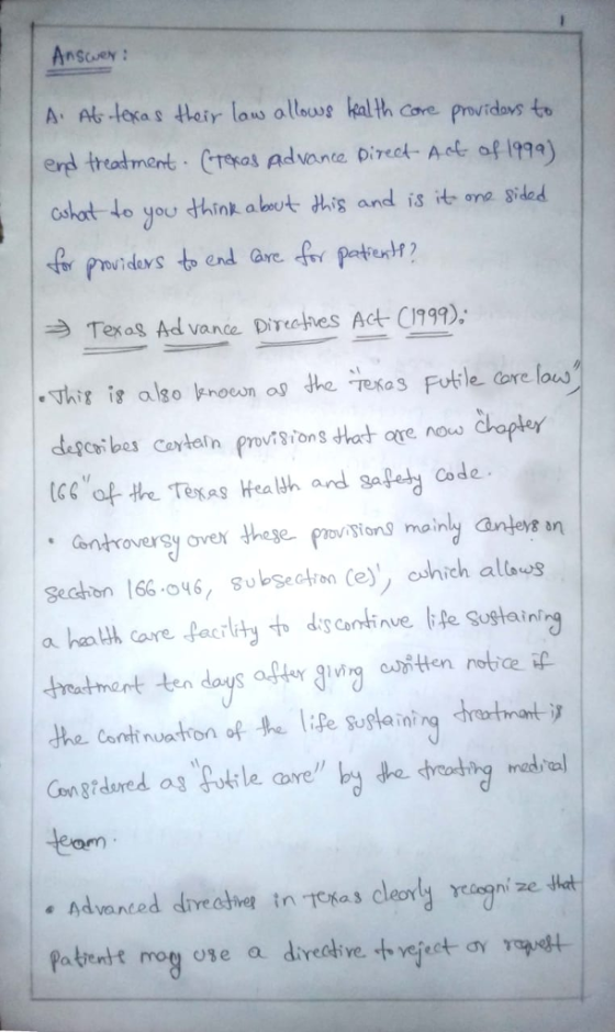 Ansen : erd treatnent. Crkas Advante Direct- Ae of 19a) atotto you think abot dhig and is it, aided Texas Advance Directnes Act-CI999); .Thig İg also knoon as the Texas Fotle ore load dagcoibas coyheln proviBions thort are now tce of the Tesas Hea lh and salaly Cade Gandroversy ovex Hese pho/tens mainly ant sn trattront ten days after giving aTHen not eam