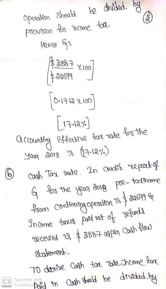 Operation should be divded, by provision for pocome taxe Hence G $286.7 X100 ($20699 [C-1712X.100) [17.12% ] Accounting Effec