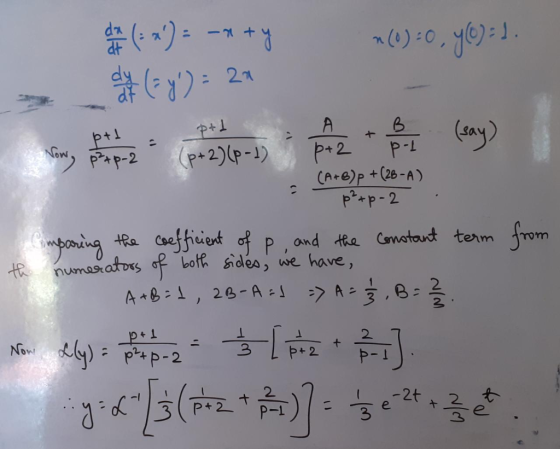 y@)= . n(0):0, (say) p+2 (A+6)p +(26-A) p**p-2 P-L (p+2)(p-1) m) p?xp-2 mporing the Coeffiient of P, and the Conotant term fr