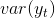 var(yt)