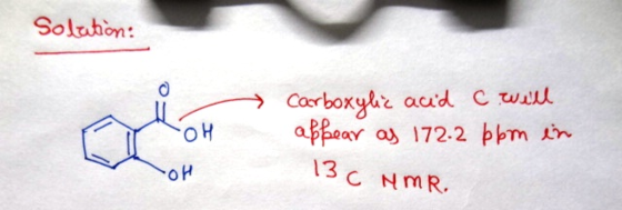 Soluhon: OH apearo 172-2 pm n 13C NmR. ομ