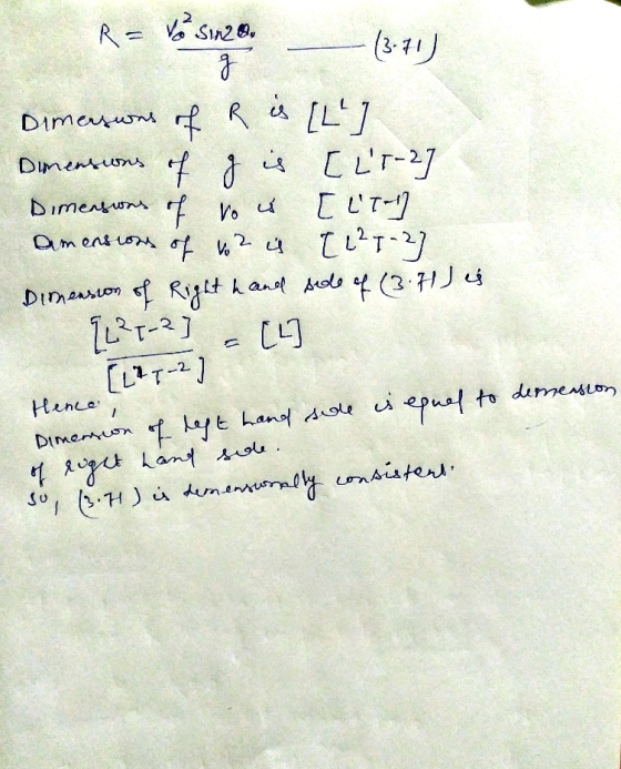 R = Vorsin28. - (3:41) Dimensions of R is [L ] Dimensions of g is [ LT-27 Dimensions of los [ LT amensions of 12 4 [ L²T-2]