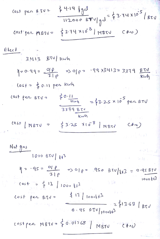 14 d Cast pen Втуг Elect kuJh (as f Last pen- BTV2 uh CQS MBTU M BT Qqs BTU Cas 3100 o 13 00つ Cost per Btv 136 BJ oi 6MBTU