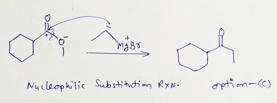 - Mg Br Nucleophilic Substitution RXNo option (C)