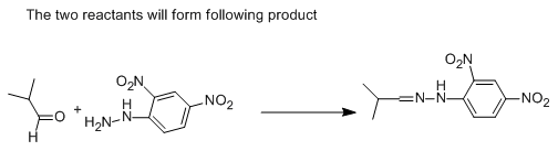 The two reactants will form following product O2N O2N N-N_ No2