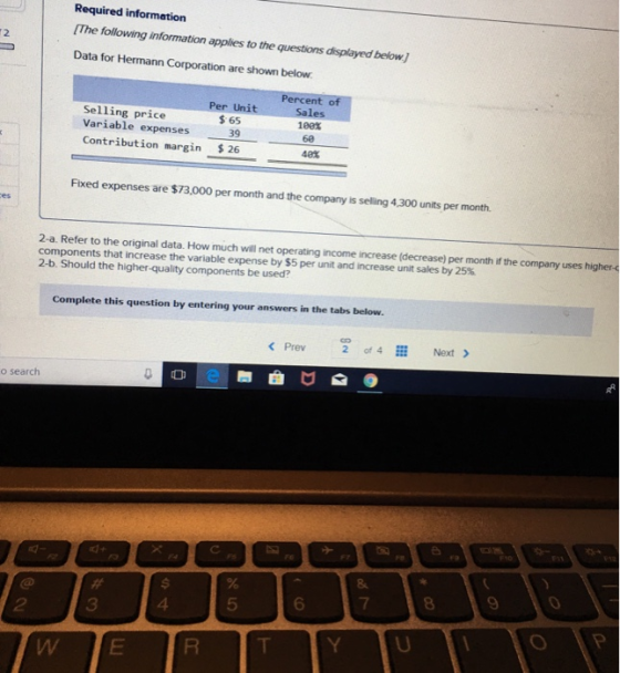 Required information [The following information applies to the questions displayed below Data for Hermann Corporation are sho