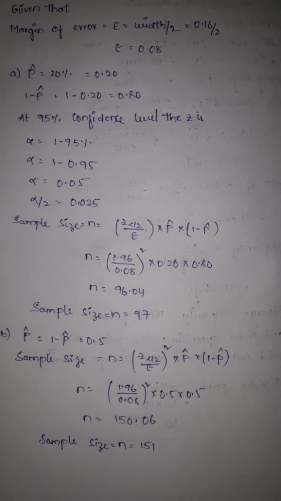 Given that a) P: 20 ,/- :0.20 01025 b.08 n: ab.oy Samplee Sarnpli sjk (2/12).fx (t-P) = n n150 06 Sample she n 15)