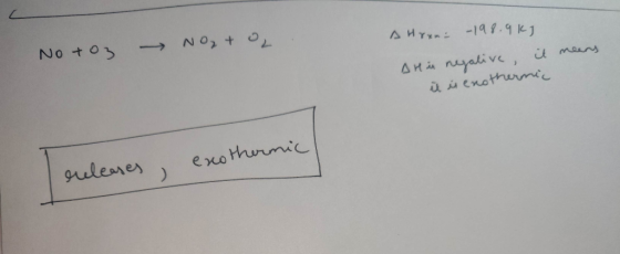 No t o3 AHr 14f.9 KJ AH nayative, u maans exothurmic guleares