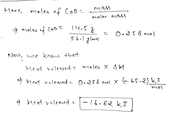 molar nmax Njos, uoe kno tha Heat releadedl moles x 4